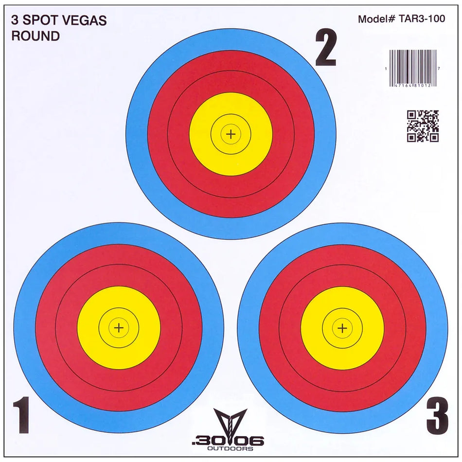30-06 Paper Targets - 3 Spot