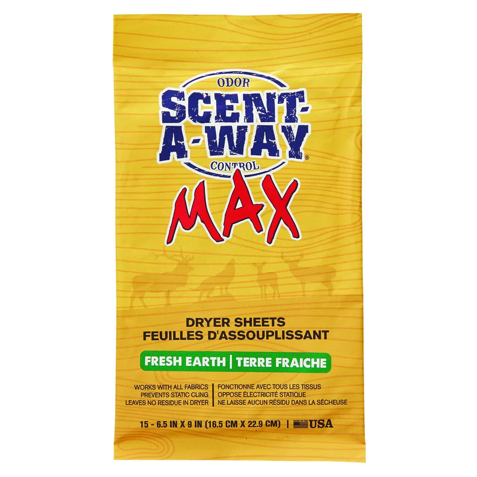 Scent-A-Way Max Dryer Sheets (Fresh Earth 15 pk.)