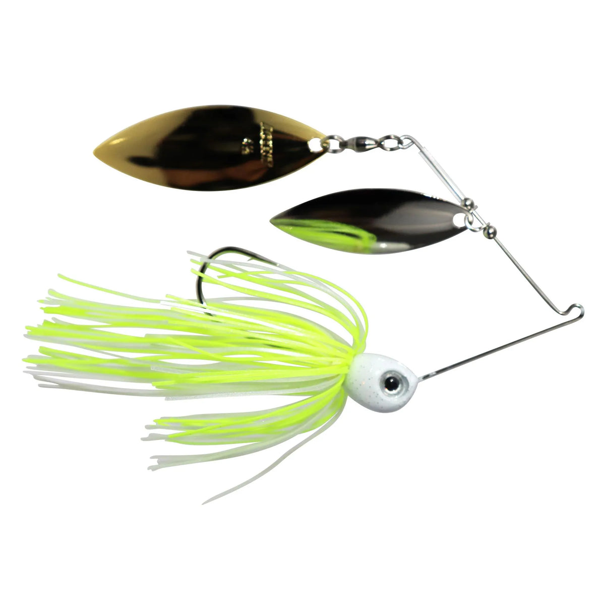 Accent Jacob Wheeler Double Crossbone Spinnerbait 1/2oz. Pearl Chartre