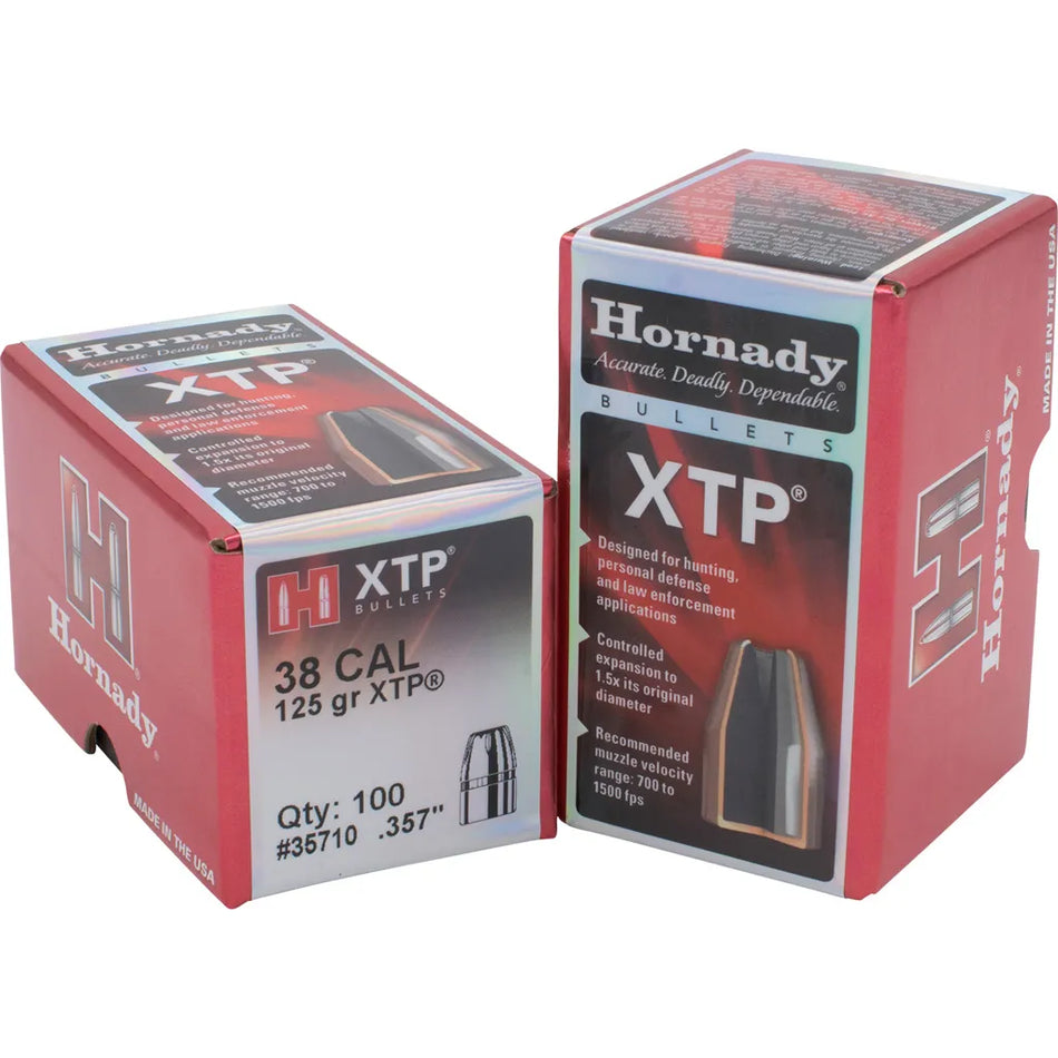 Hornady HP/XTP Bullets (38 cal. .357 in. 125 gr. 100 pk)