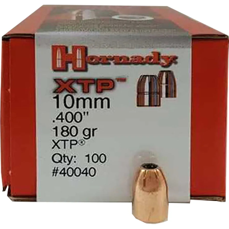 Hornady HP/XTP Bullets (10 mm. .40 cal. 180 gr. 100 pk.)