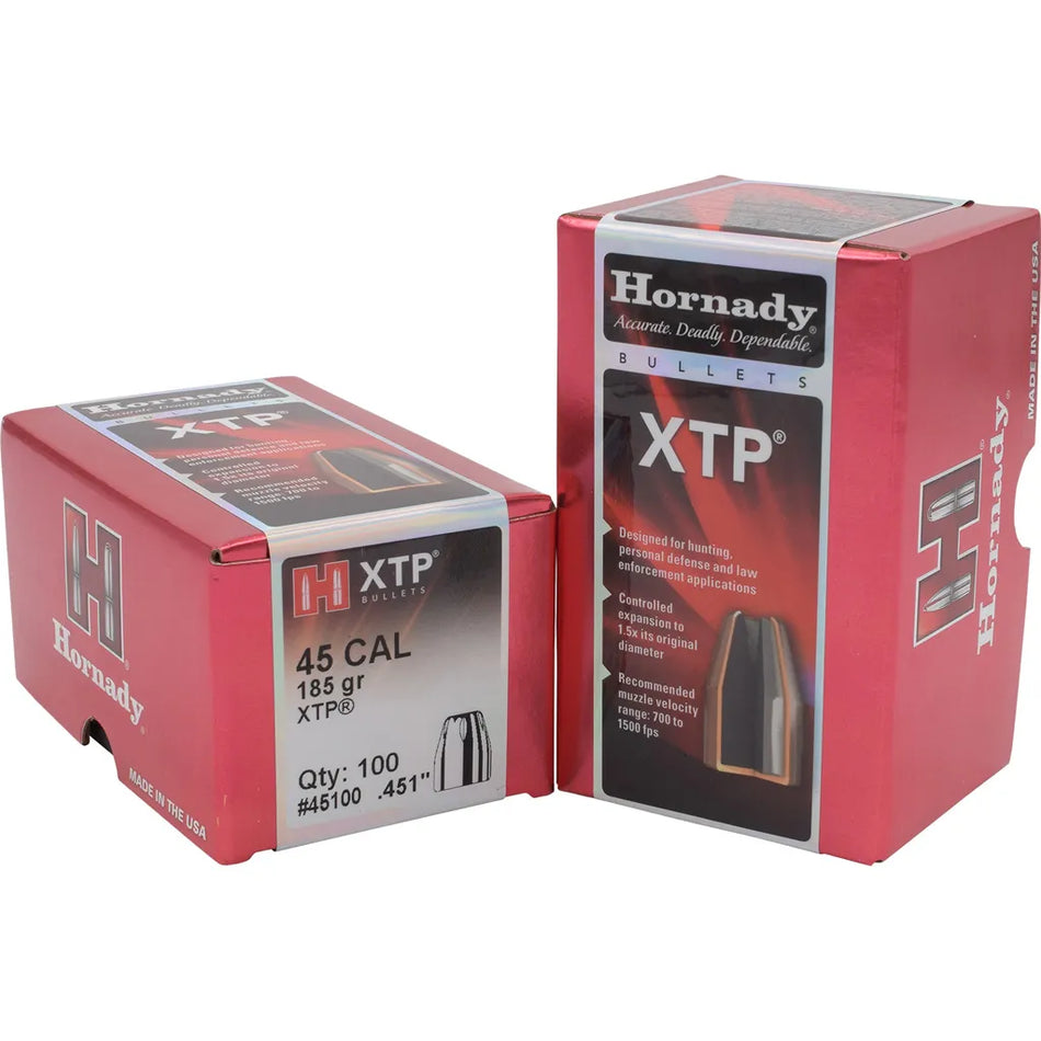 Hornady HP/XTP Bullets (45 cal. .451 in. 185 gr. 100 pk)