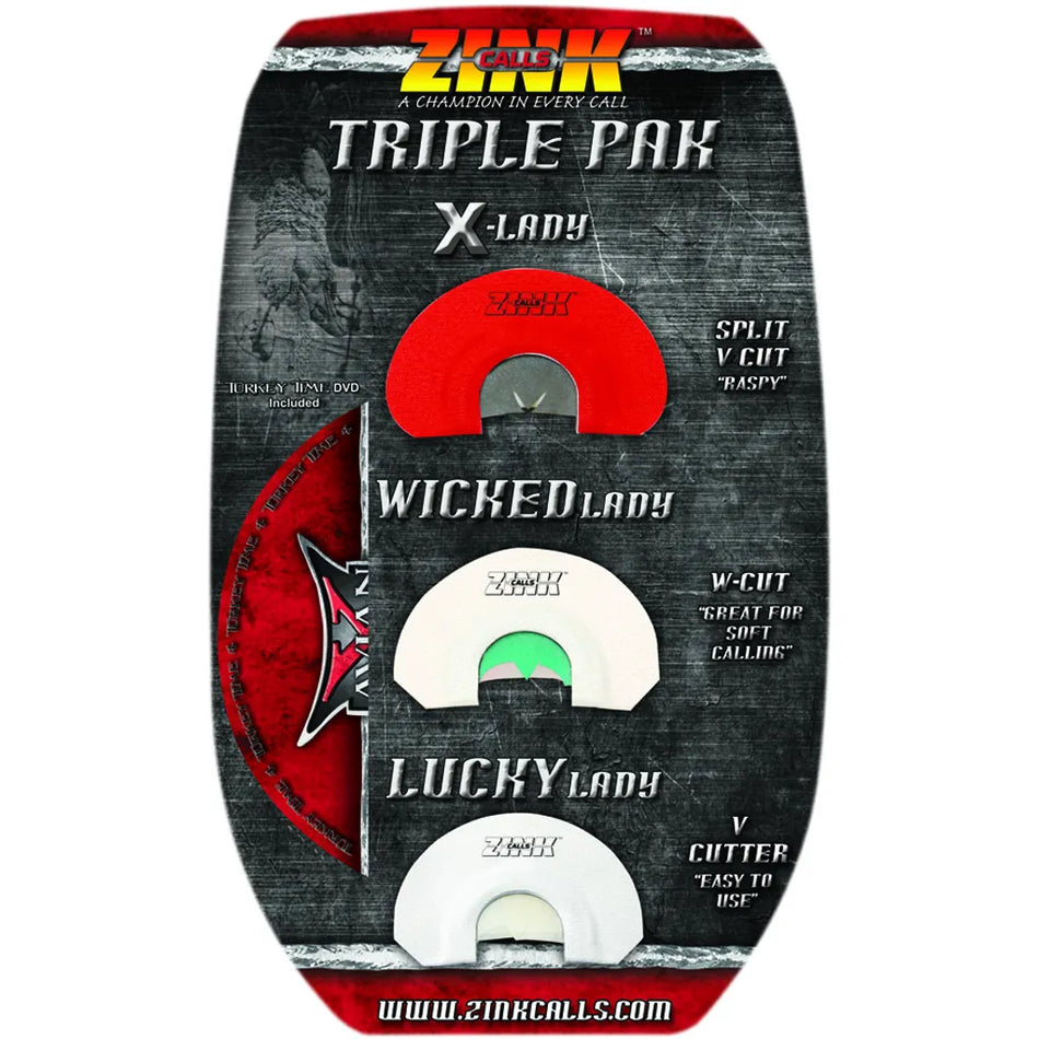 Zink Triple Pak Turkey Call