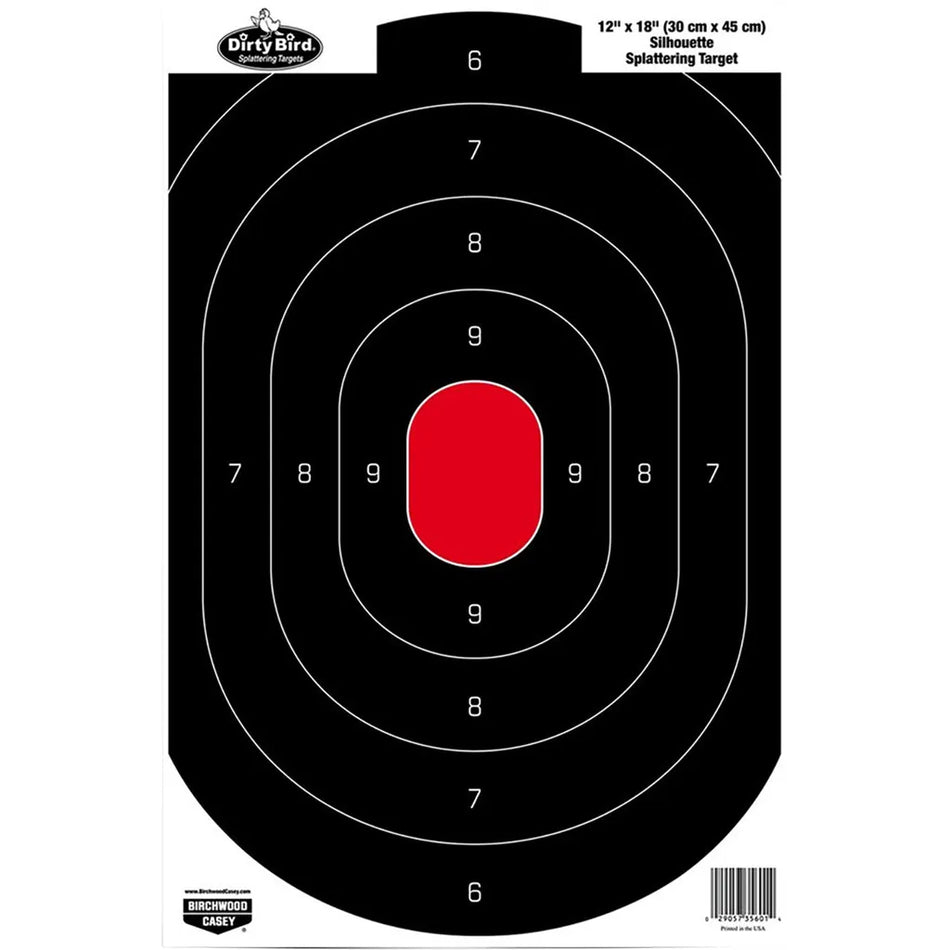 Birchwood Casey Dirty Bird Target (Silhouette 12x18 in. 8 pk.)