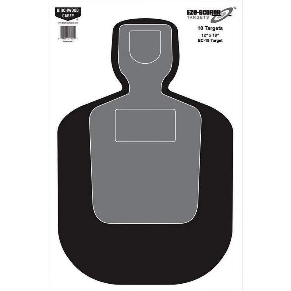 Birchwood Casey EZE-Scorer Target (BC-19 Silhouette 12x18in. 10 pk.)