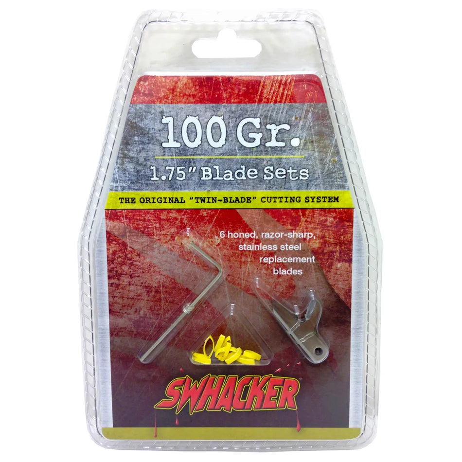 Swhacker Replacement Blades (2 Blade 100 gr. 1.75 in. 6 pk.)