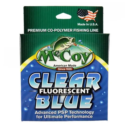 McCoy Premium Co-Polymer Fishing Line – Clear Blue Fluorescent