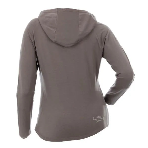 Long Sleeve Hooded Shirt - Stone