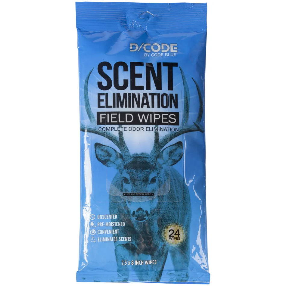 Code Blue D-Code Odor Eliminator Field Wipes