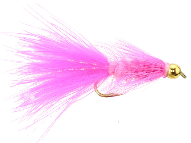 Wooly Bugger w/ Bead Head, Size 10 | Pink | Qty. 6 | Wild Water Fly Fishing