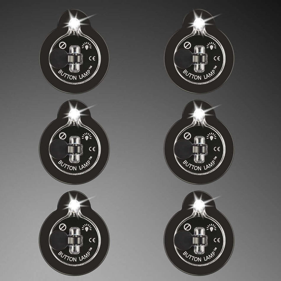 BUTTON LAMP Adhesive LEDs Light Package - Lightweight, Ultra Small, Ultra Bright LED Utility Lights