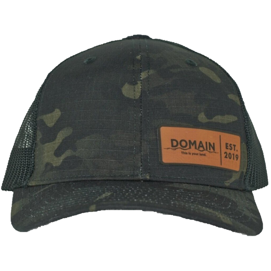 Domain Black Camo Patch Hat
