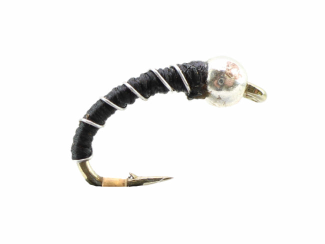 Zebra Midge, Size 18 | Black | Qty. 6 | Wild Water Fly Fishing