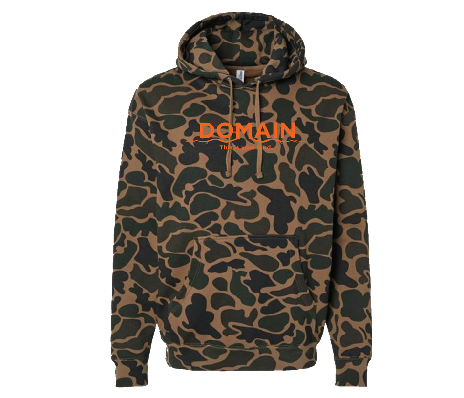 Domain Camo Blaze Orange Sweatshirt