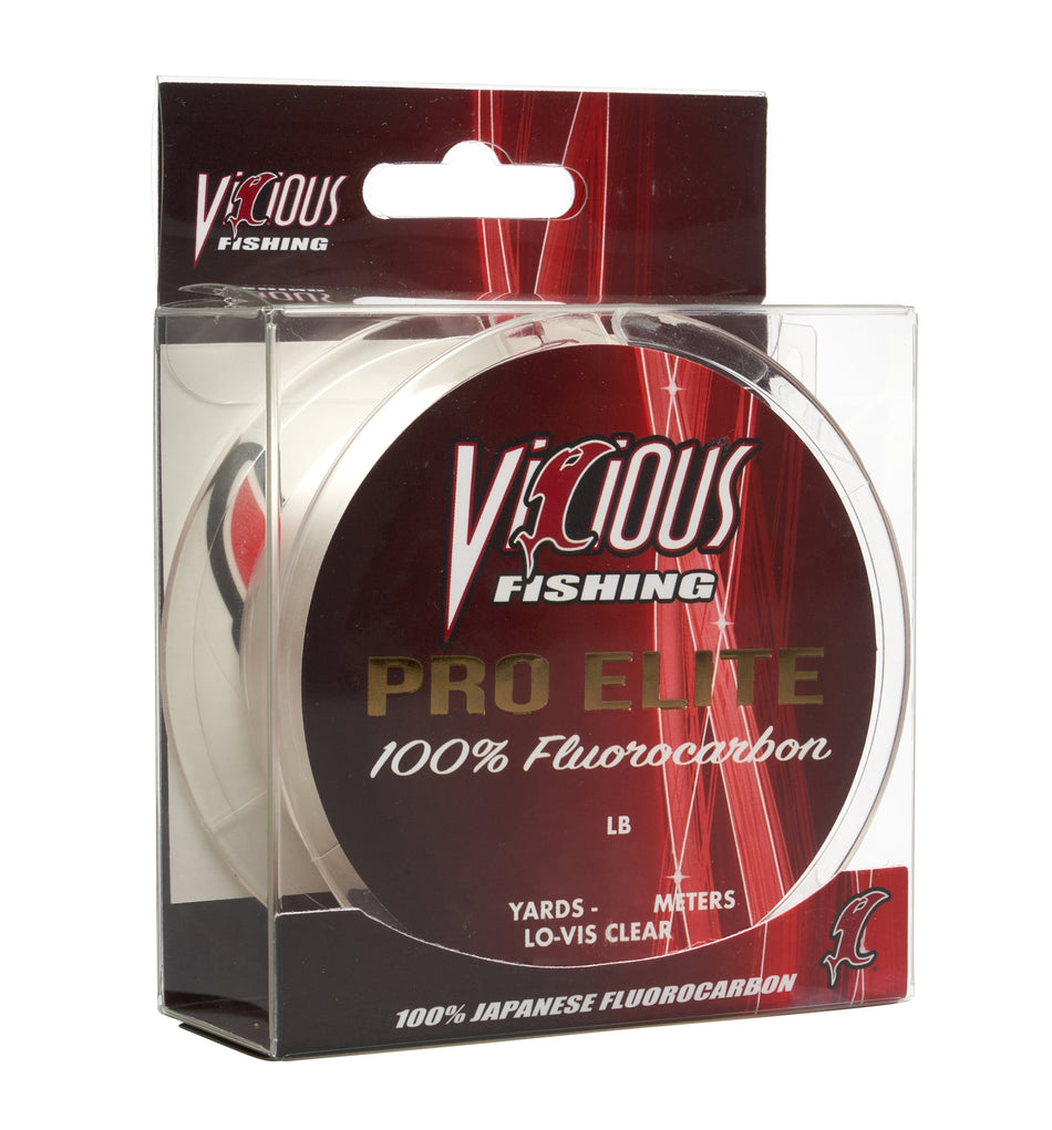 Vicious Pro Elite 100% Japanese Fluorocarbon - 6 LB Test
