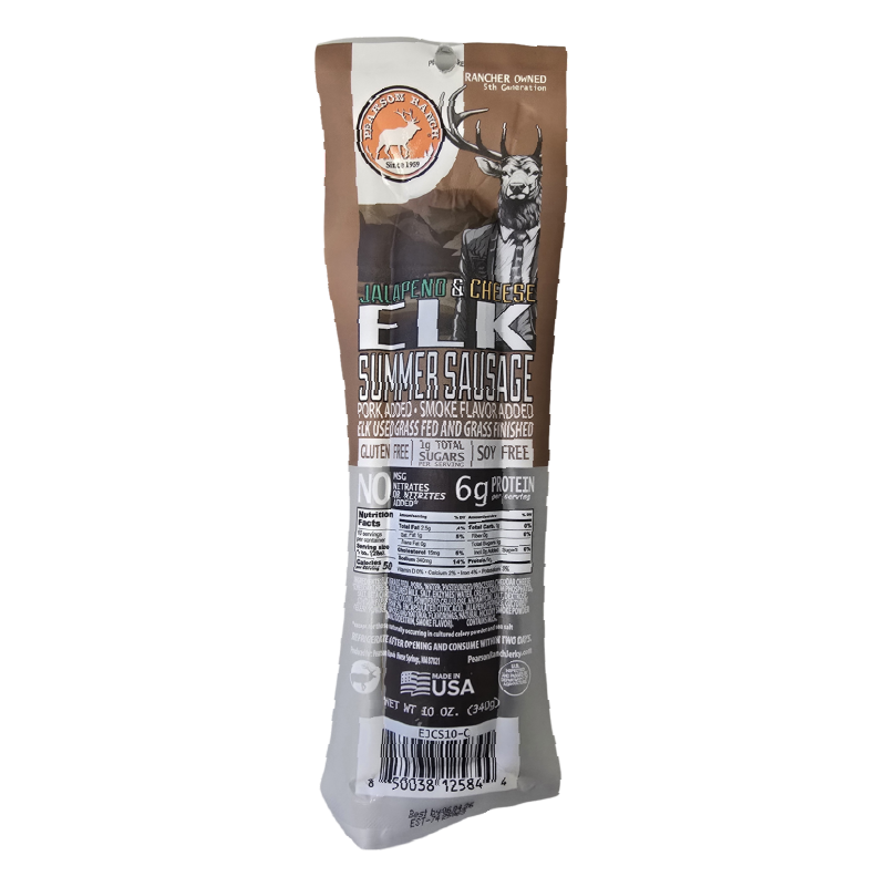 Elk Jalapeno Cheese Summer Sausage (10 oz.)