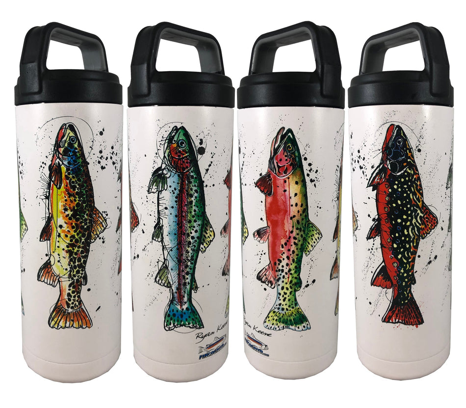 Grand Slam Hot/Cold Beverage Bottle-20 Oz., White