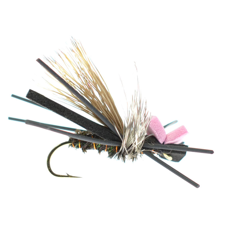 Gypsy King Hopper Foam Body Grasshopper Fly - 6 Flies Hook Size 10