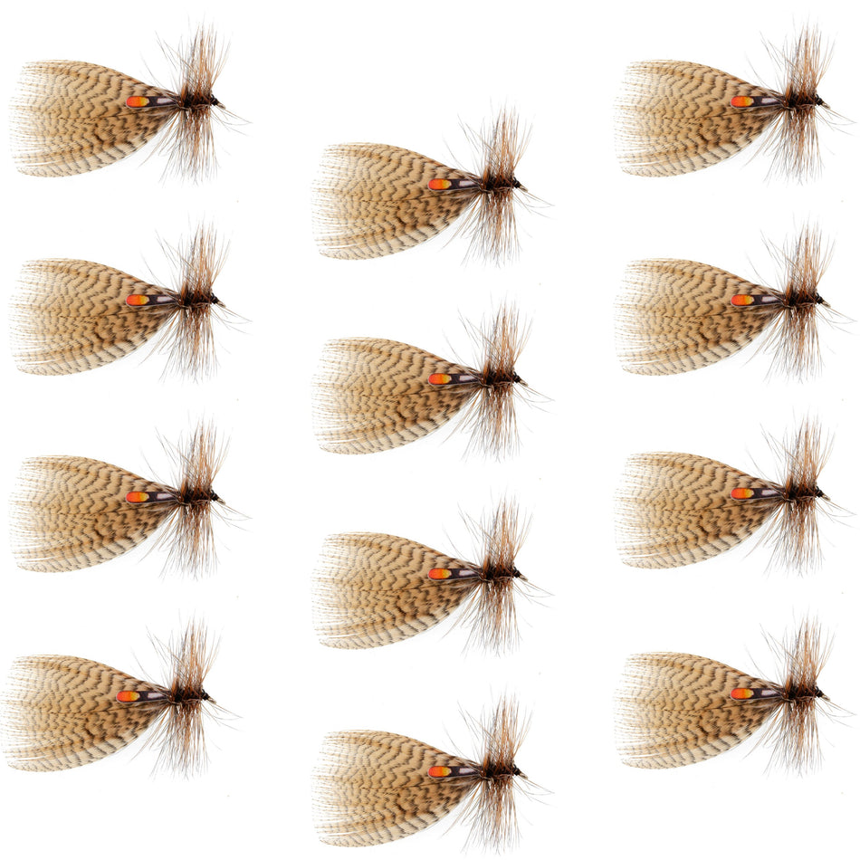 Hornberg Special Trout and Bass Streamer or Dry Fly - 12 Flies - Hook Size 12