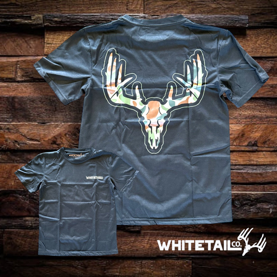 New Whitetail Co. Old Camo Skull Tee