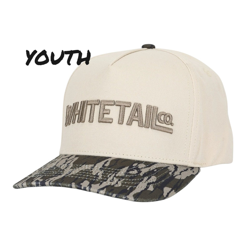 New Whitetail Co. Youth Washed Brim Trucker