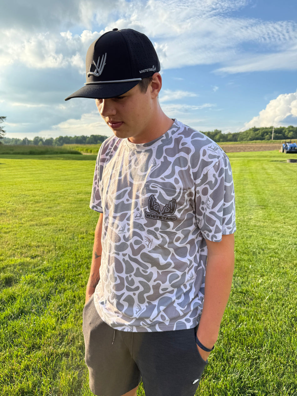 New Whitetail Co. Old Camo Faded Pocket Tee