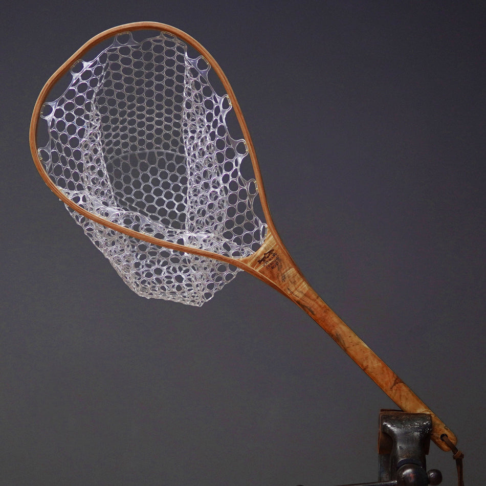 Fat Jake 16"x12" - Burl Fly Fishing Traditional Landing Net - Handcrafted & Made in USA