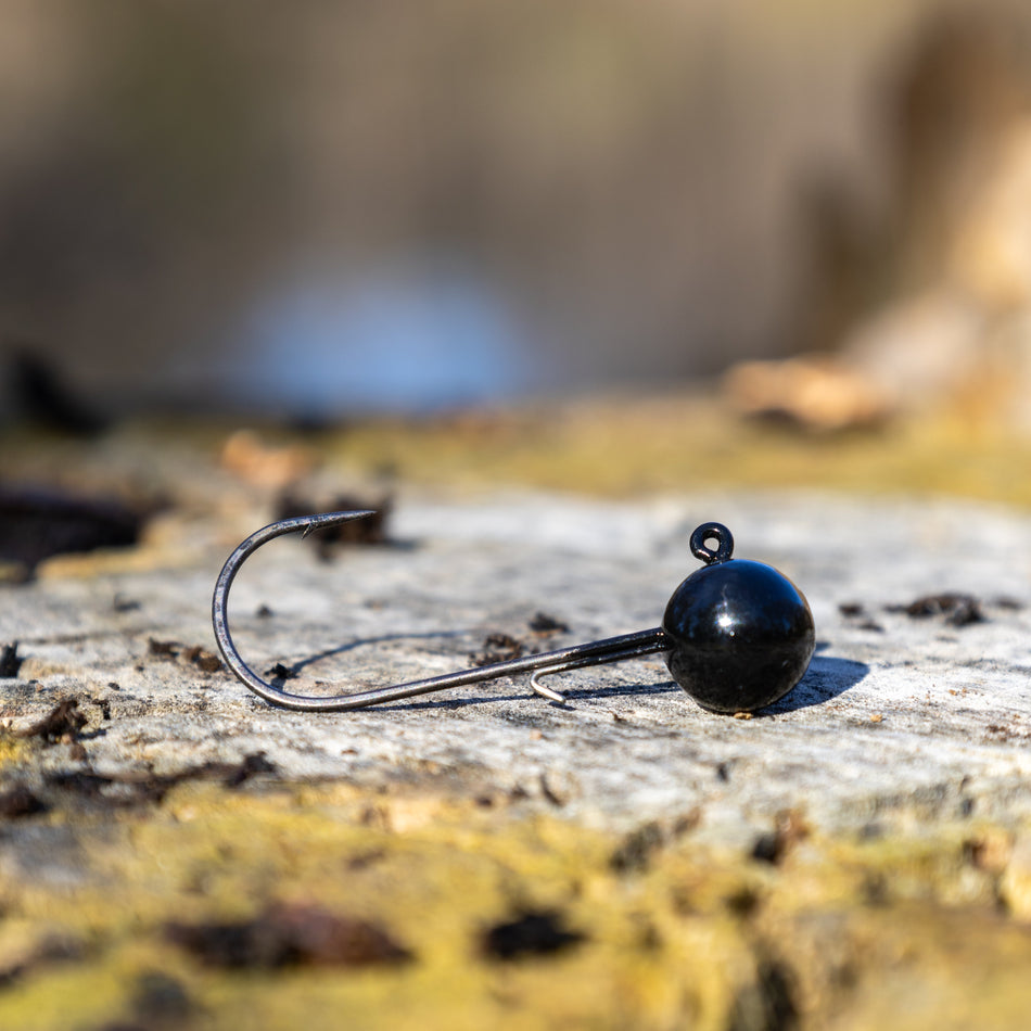 Reaction Tackle Lead Ball Jigs (10-Pack) – Premium Round Jig Heads for Soft Plastics - New