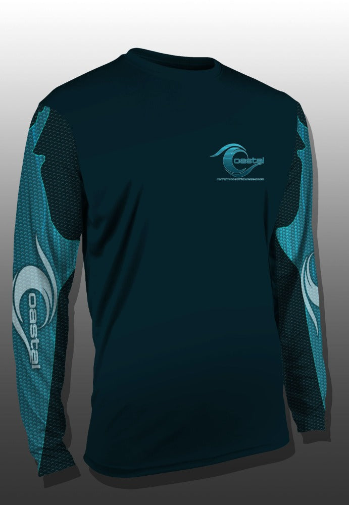 Coastal Lemon Shark Performance Long Sleeve T-shirt