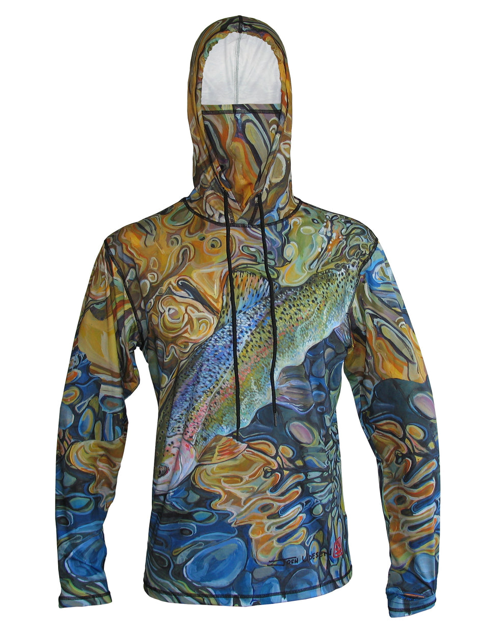 Magic Waters Rainbow Trout Graphic Fishing Hoodie
