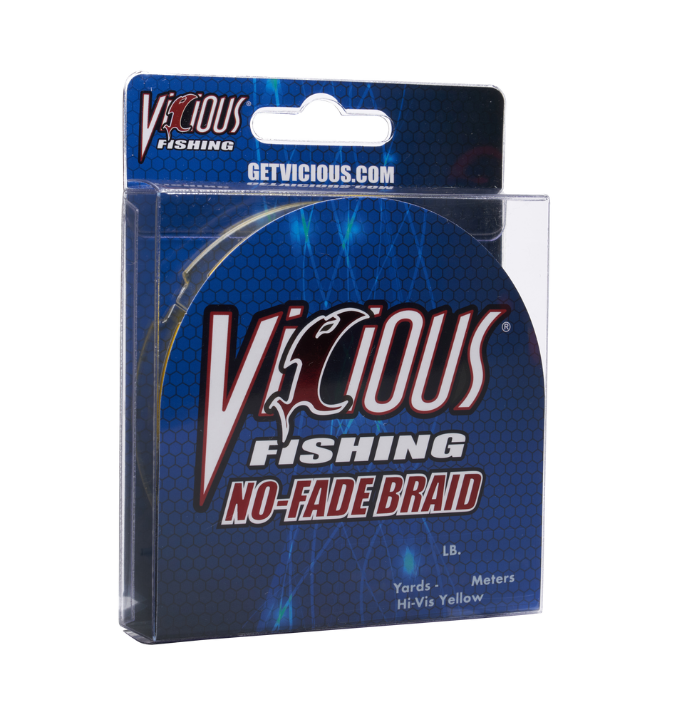Vicious No-Fade Yellow Braid - 10 Lb Test