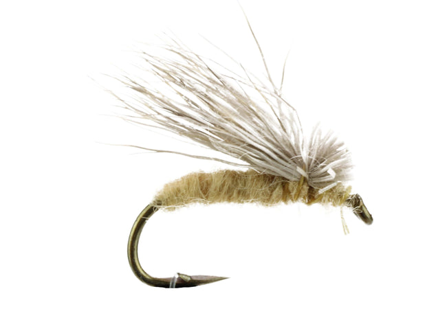 Tan Elk Caddis (No Hackle), Size 12 | Qty. 6 | Wild Water Fly Fishing