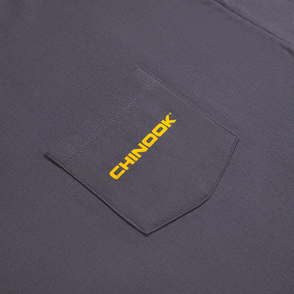 Short Sleeve Pocket T-Shirt - Steel Grey