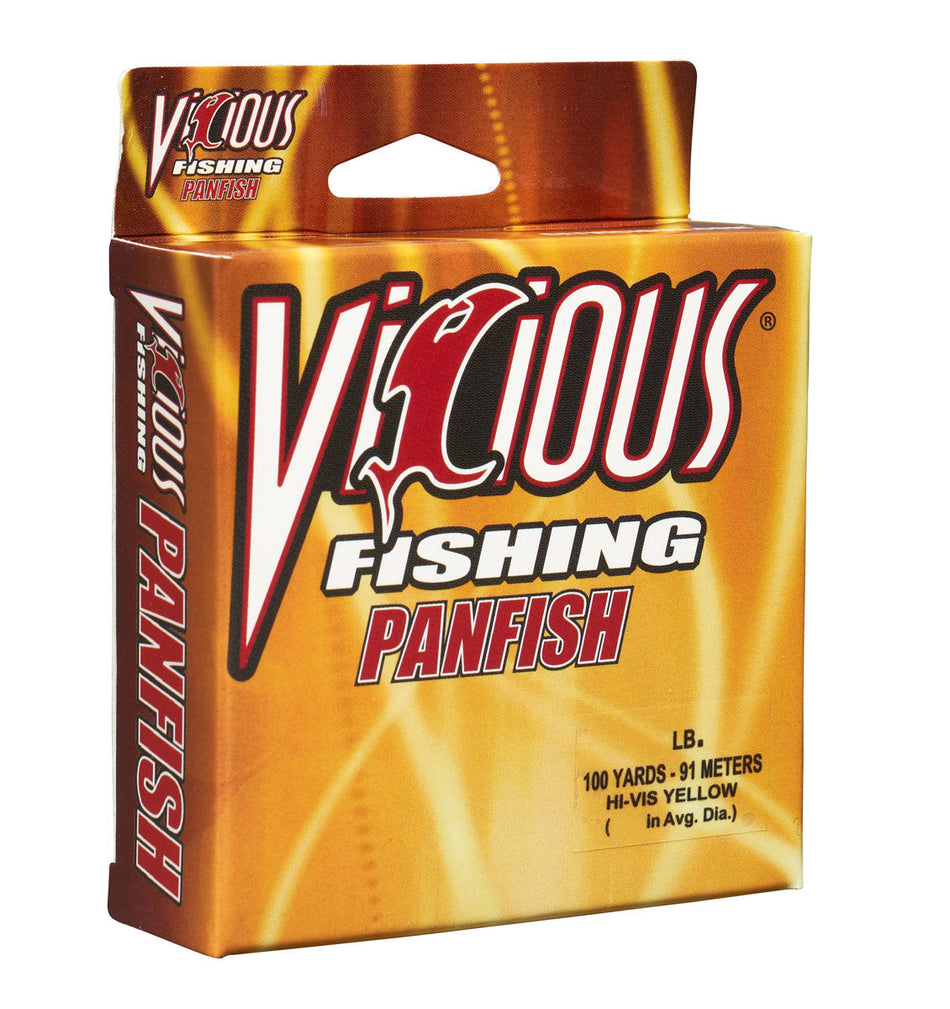 Vicious Panfish Hi-Vis Yellow Mono - 4 Lb Test
