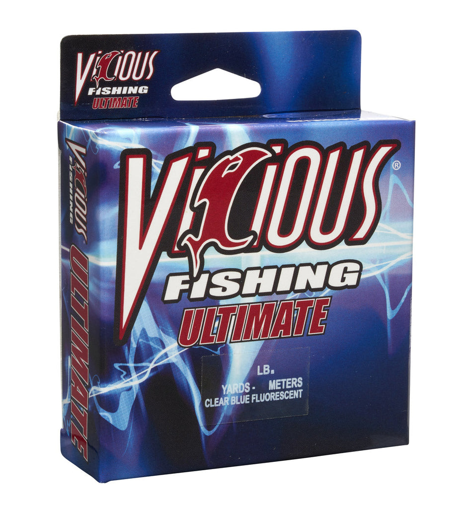 Vicious Ultimate Clear-Blue Fluorescent Mono - 17 Lb Test