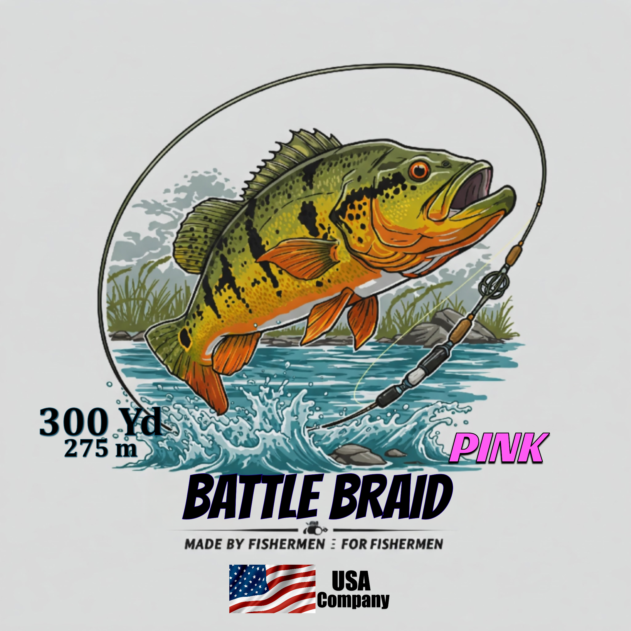PINK 300 YARD SPOOLS 8x PE – Outdoor America