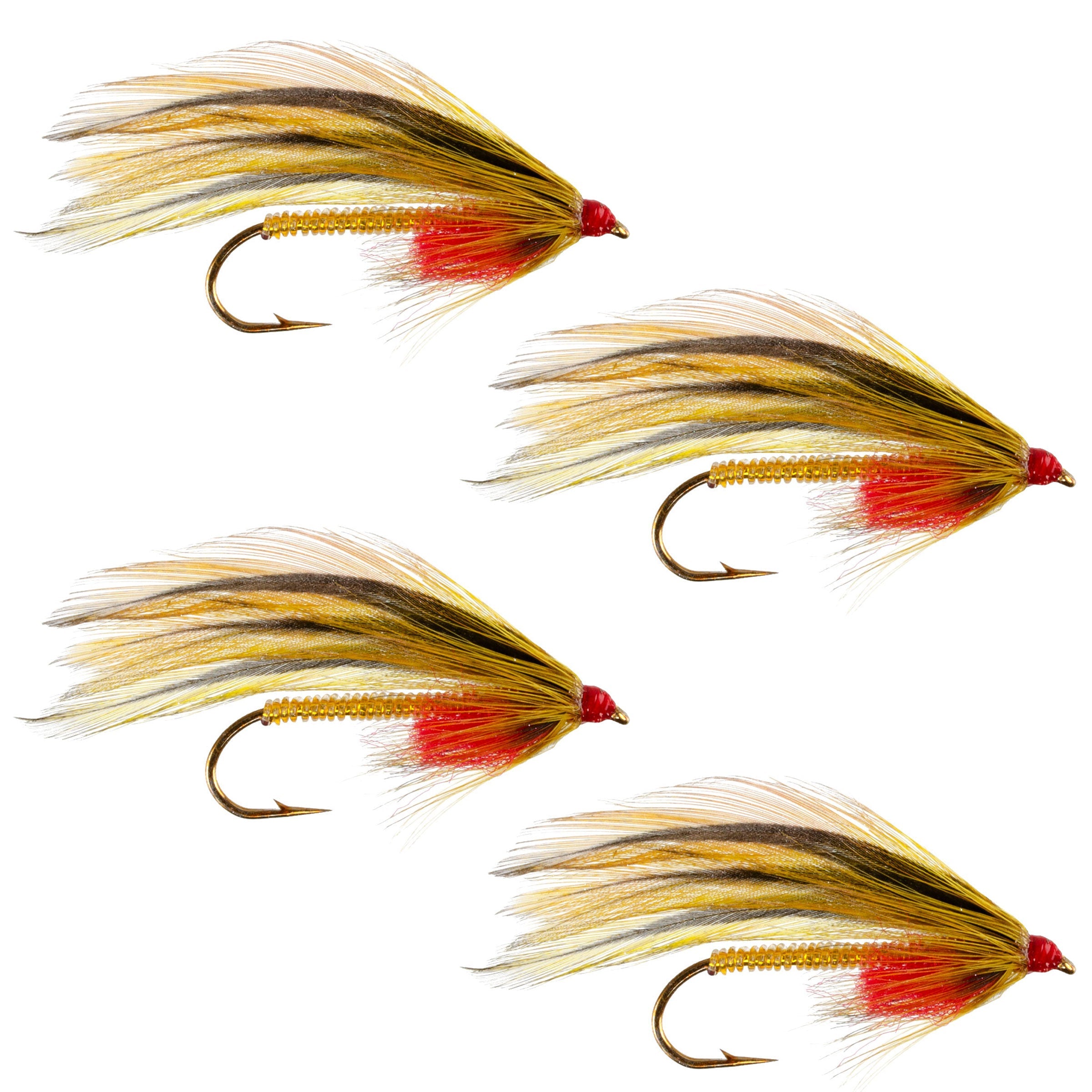 Platte River Special Classic Streamer Flies - Set of 4- Hook Size 4 ...