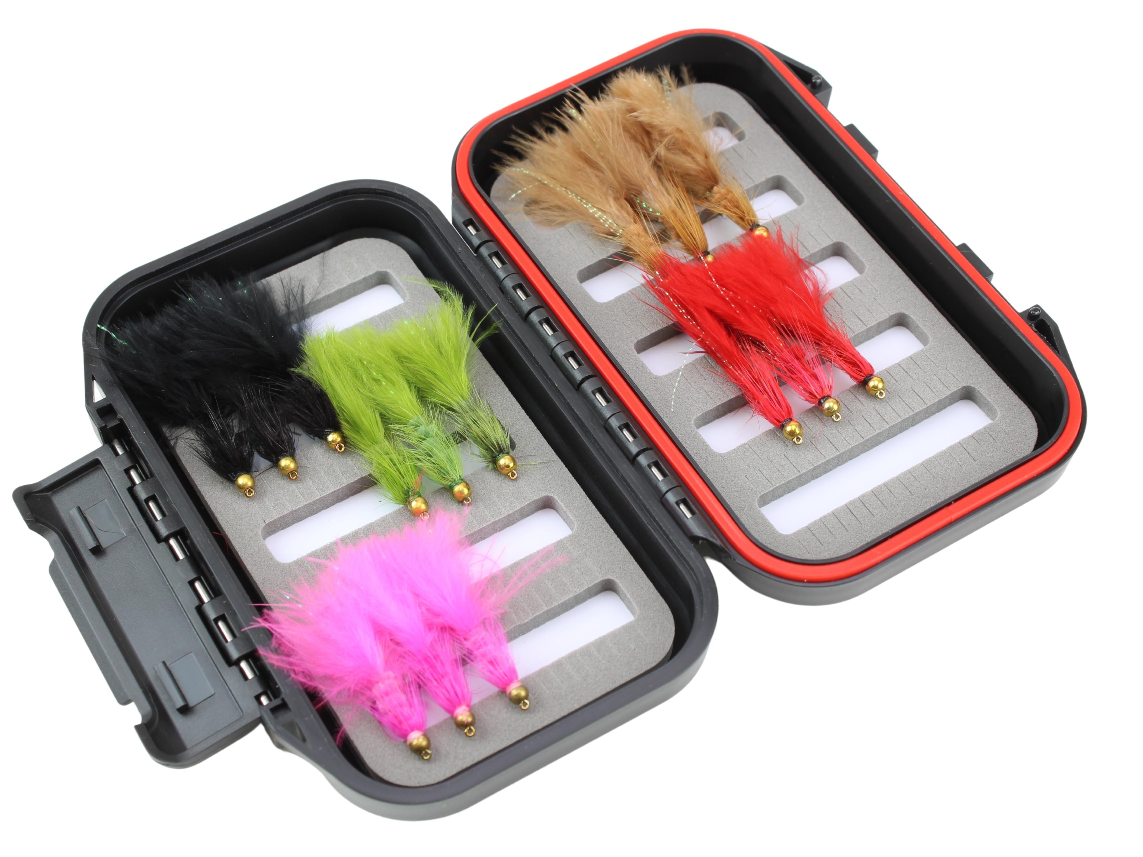 Wooly Bugger Fly Assortment, 15 Flies | Fly Box | Wild Water Fly Fishi ...