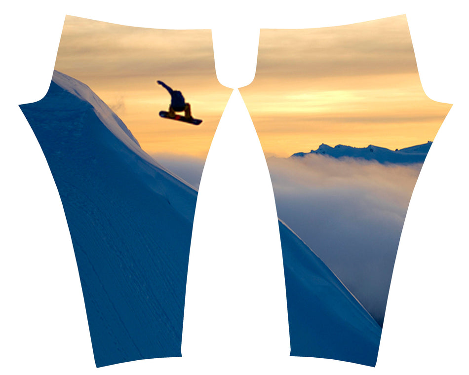 Snowboarder#1 Mountain Print Patterned All Sport Leggings