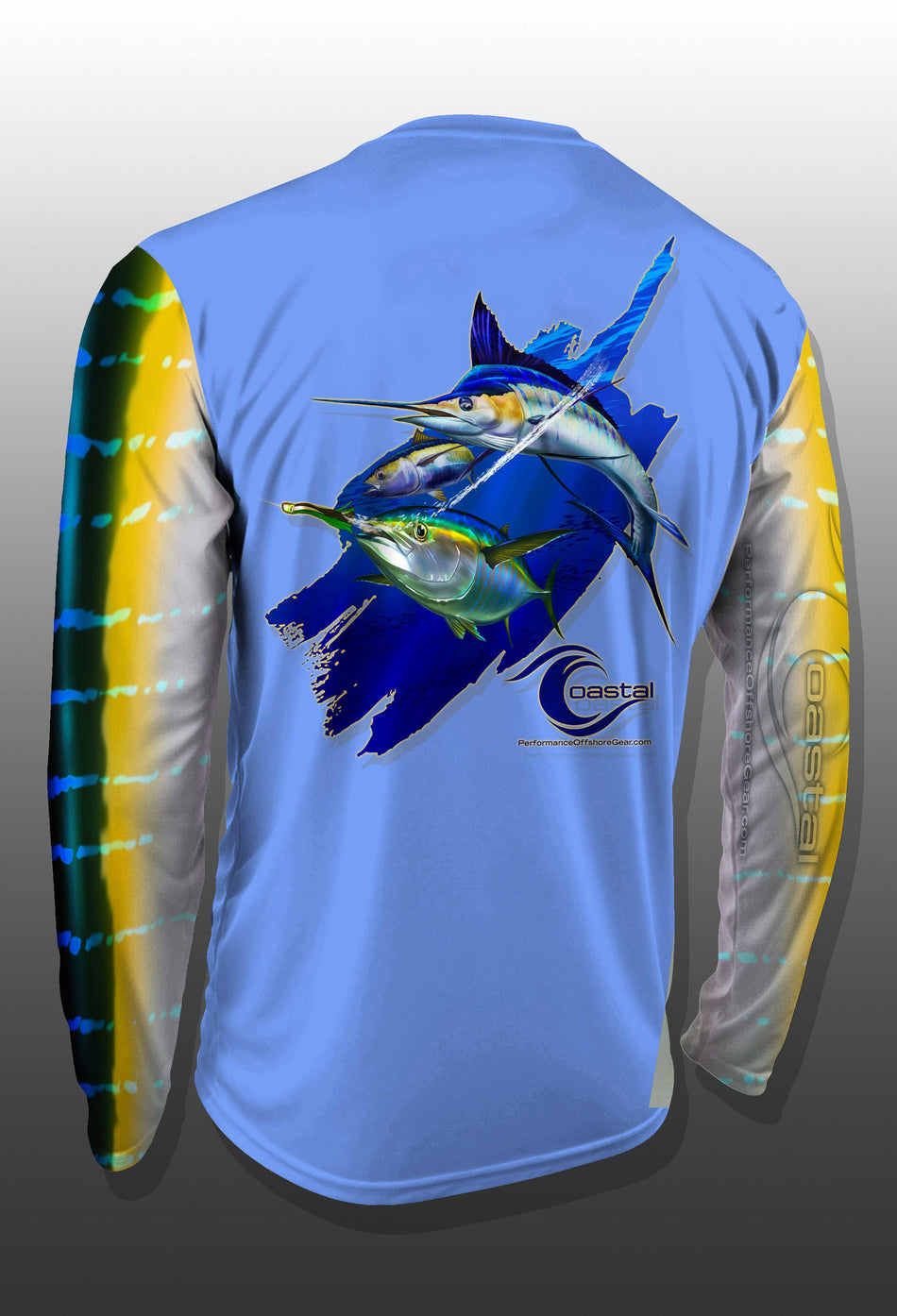 Coastal Tuna Marlin Performance Long Sleeve T-shirt