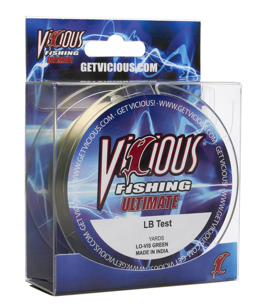 Vicious Ultimate Lo-Vis Green Mono - 20 Lb Test