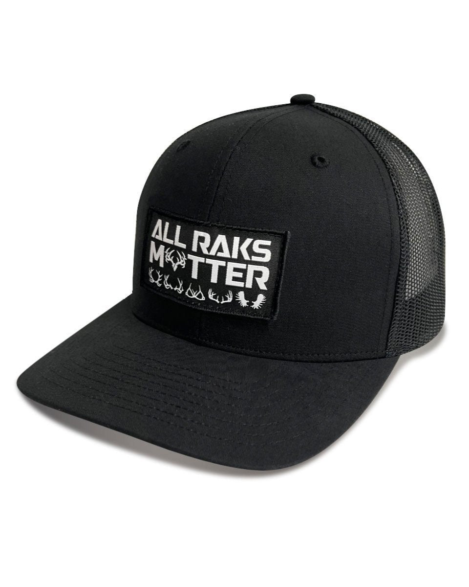 All Raks Matter ™ Trucker Hat - Black Patch – Outdoor America