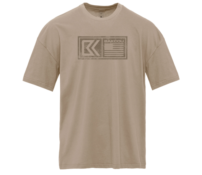 Bakcou Heavyweight Vintage Flag Tee