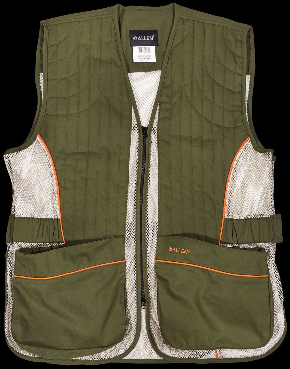 Ace Shooting Vest - Olive/Tan