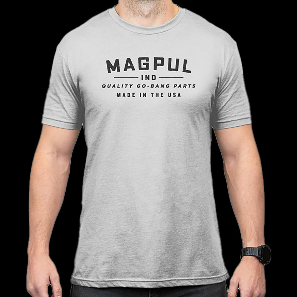 Magpul Bang Parts Cotton/Polyester Short Sleeve T-Shirt -  Stone Gray Heather