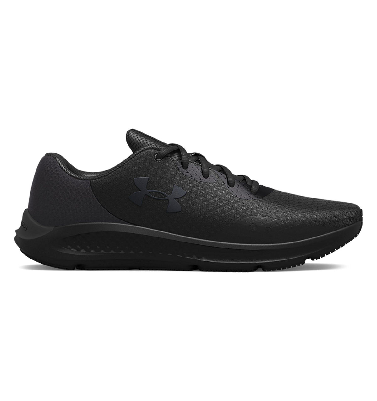 Black/Black - Men's UA Charged Pursuit 3 Running Shoes