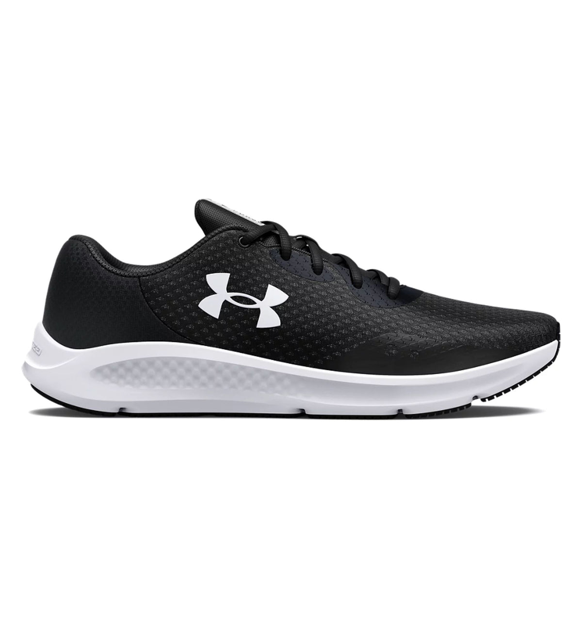 Black/White - Men's UA Charged Pursuit 3 Running Shoes