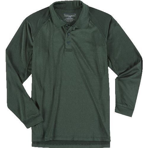 LE Green - Men's Performance Long Sleeve Polo
