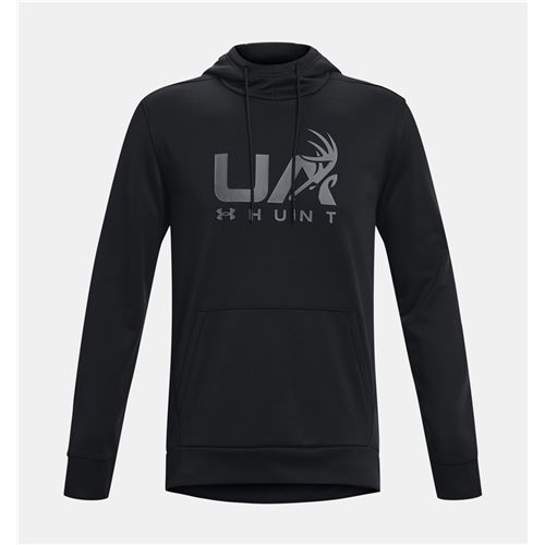 Black - Men's UA Armour Fleece Hunt Logo Hoodie