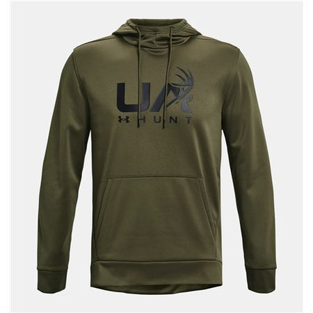 Green - Men's UA Armour Fleece Hunt Logo Hoodie